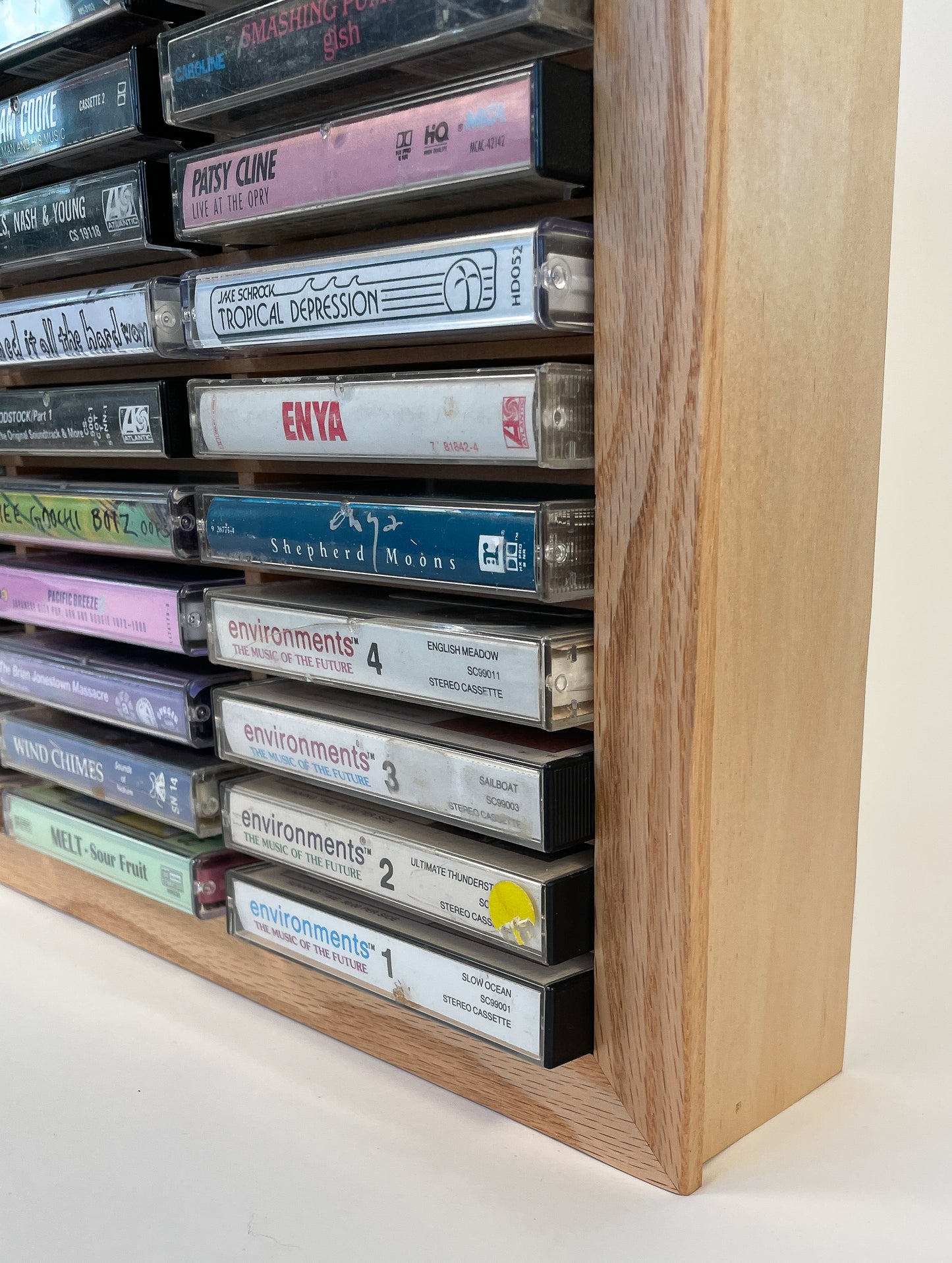 60 Cassette Tape Display Shelf