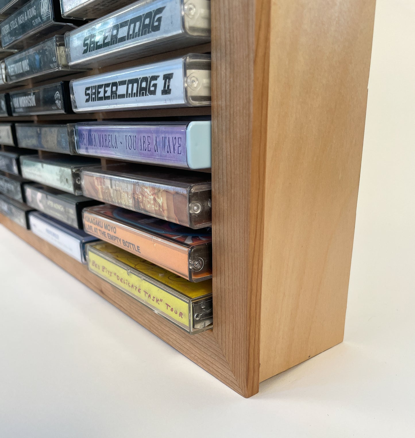 60 Cassette Tape Display Shelf