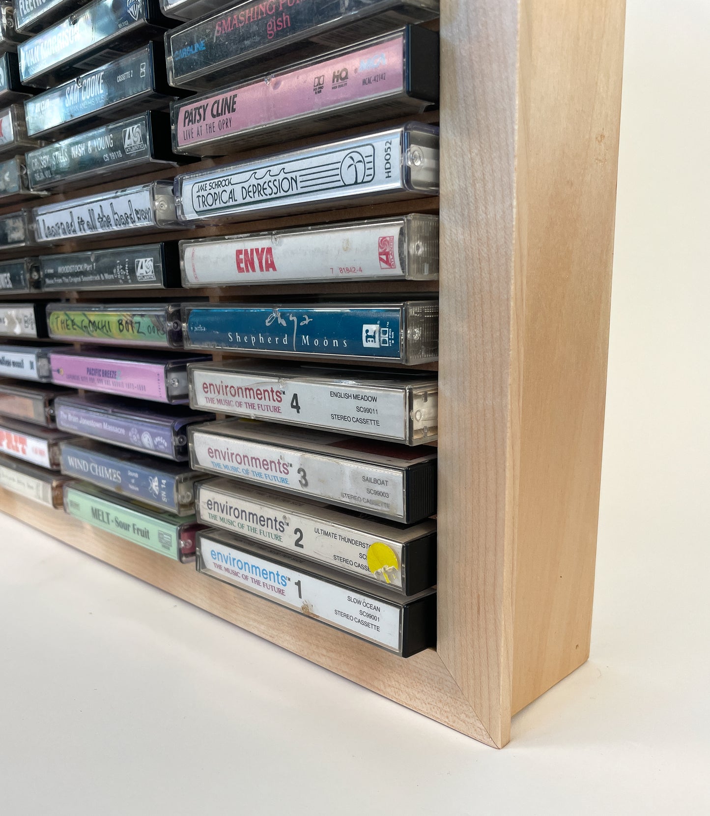 60 Cassette Tape Display Shelf