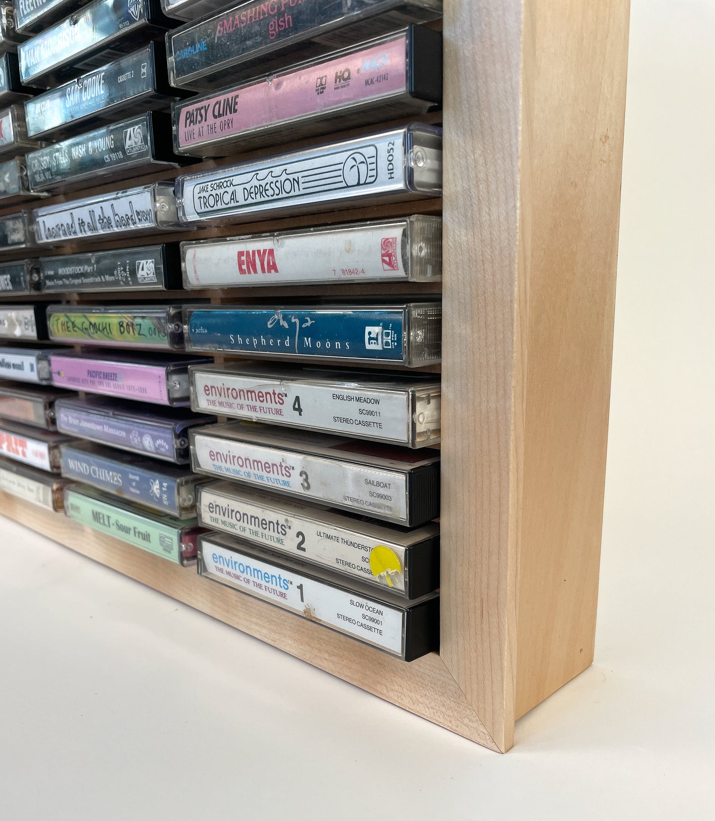 60 Cassette Tape Display Shelf